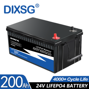 Batterie LiFePO4 24V, 25.6 ah, BMS intégré, pour système d'énergie solaire, camping-car, maison, hors taxe, nouveauté